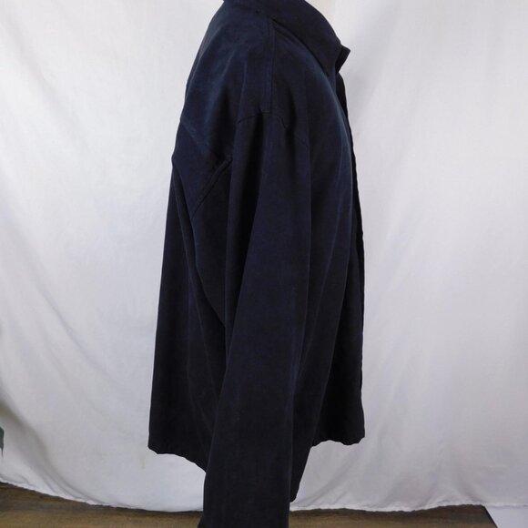 Bazzi Black Suede-Like Shirt XL - Mens Long Sleeve - Excellent - Picture 8 of 11